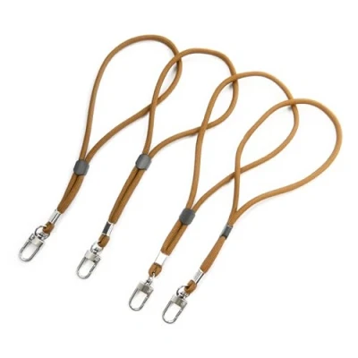 Afbeelding van trage.band® Korte verstelbare polsband met karabijnhaak, 4 stuks kaki