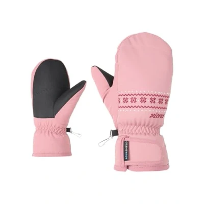 Afbeelding van Ziener Kinderen LAILLANI Skiwanten/Wintersport waterdicht, PFC vrij, Rose Blossom, 4