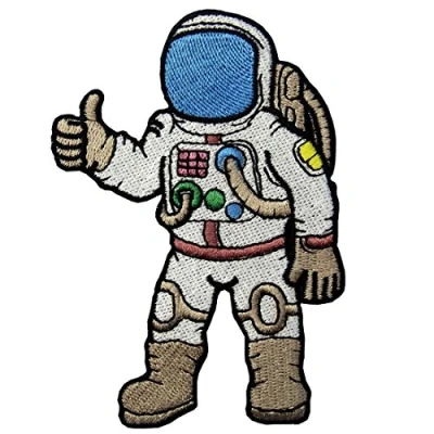 Afbeelding van Astronaut Een Reis Naar Kamer Geborduurd IJzer Op Naaien Patch