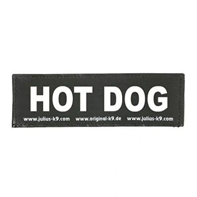 Afbeelding van Julius K9 Verwisselbare haak &amp; lus patches, Hot Hond, Baby 1, Zwart