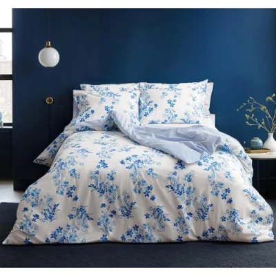 Afbeelding van LERUUM dekbedovertrek beddengoed set% 100 katoen Sevilla patroon set (blauw, 200 x + 2 (65 65 cm))