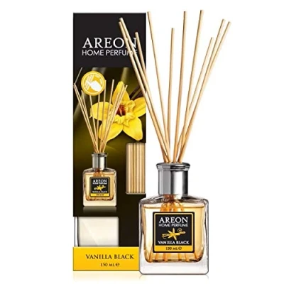 Afbeelding van AREON Home Parfum Rietverspreider 150 ml VANILLE ZWART + 10 Rotan Rieten