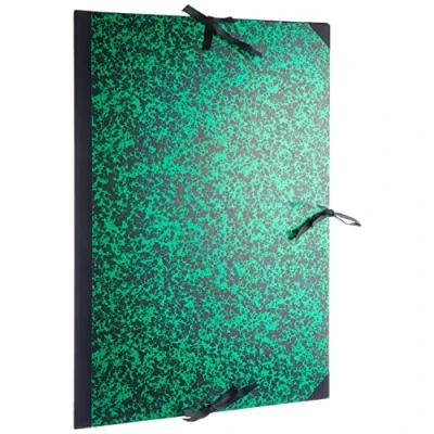 Afbeelding van Lefranc Bourgeois 514001 Tekenmap/schetsmap Annonay met lintsluiting en verstevigde hoeken voor documenten, tekeningen 52x37cm, Green Ribbon