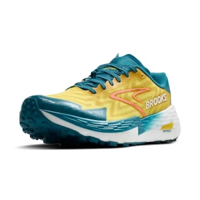 Afbeelding van Brooks Catamount 4 Trail hardloopschoenen, Heren, Maat: 45.5, Quince celestial neo ember Textiel