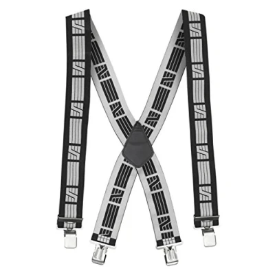 Afbeelding van Snickers Workwear 9050 Elastische bretels Wit/Zwart
