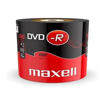 Afbeelding van Maxell 275733 DVD R onbewerkt (16x speed, 4,7GB, 100 krimpen) schijf krimpverpakking