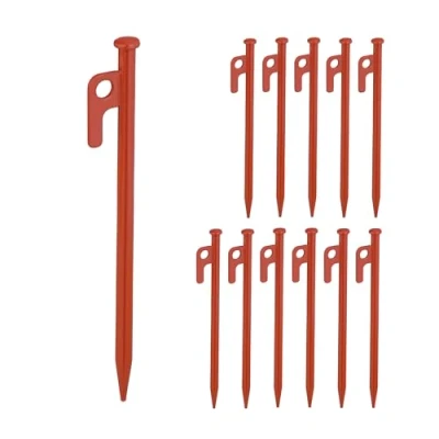 Afbeelding van Relaxdays rotspennen tentharingen set van 12 voor harde grond 20 cm staal