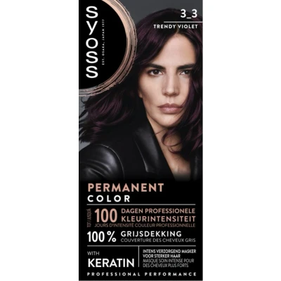 Afbeelding van Syoss Baseline 3 Trendy Violet Haarverf stuks
