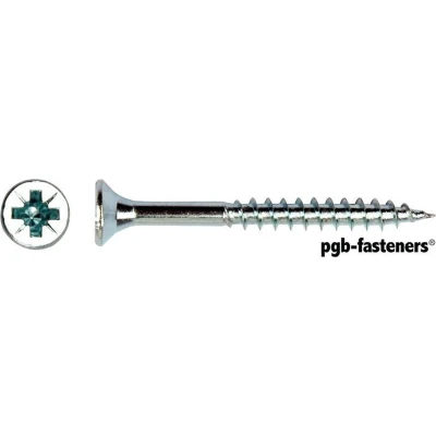 Afbeelding van PGB Fasteners Spaanplaatschroef VZK Staal 5 x 90 mm
