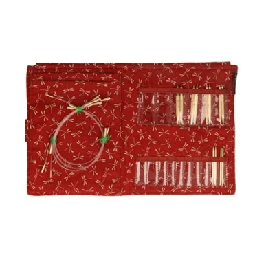 Afbeelding van Seeknit Shirotake verw. rondbreinaaldenset SH rood.