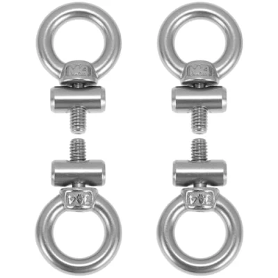 Afbeelding van QWORK® Pak van 4 buisstoppers, luifelrailstoppers voor caravans, campers, roestvrij staal