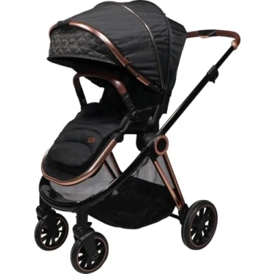 Afbeelding van Ding Fenix Black/Rose Kinderwagen DI 191702