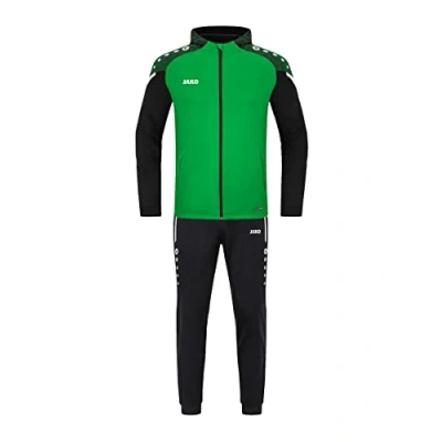 Afbeelding van Trainingspak Polyester Performance met capuchon Zachtgroen/zwart / L
