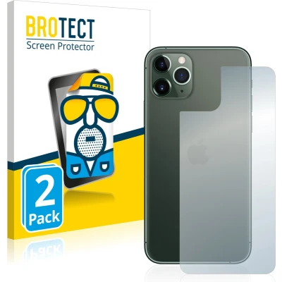Afbeelding van BROTECT Screenprotector voor Apple iPhone 11 Pro Max (Achterkant) Folie Beschermfolie matte (2 Stuks)