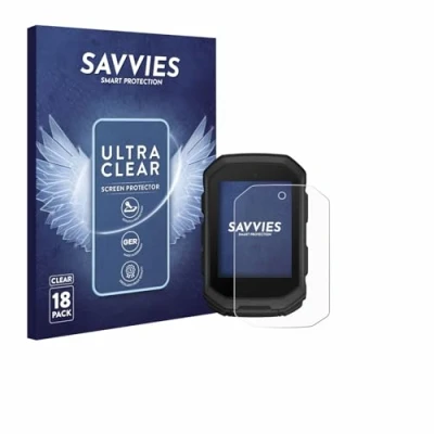 Afbeelding van Savvies Screenprotector voor Garmin Edge MTB Folie Beschermfolie transparant (18 Stuks)