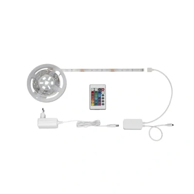 Afbeelding van BRILONER LED strip 5m, Wifi strip, Bluetooth, RGB, app control, flex incl. afstandsbediening, zelfklevend, IP20, wit, 5.000x10x3mm (LxBxH)