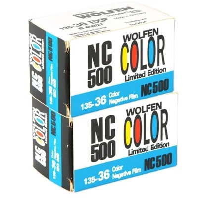 Afbeelding van original WOLFEN NC500 Color kleinbeeldfilm in dubbele verpakking 2x36 opnamen