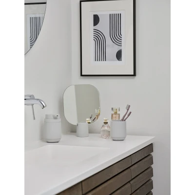 Afbeelding van Zone Denmark Time Tafelspiegel 20 x 6 26,5 cm Soft Grey