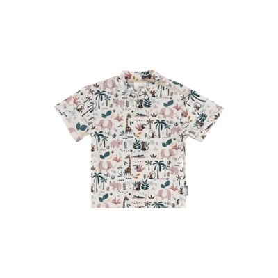 Afbeelding van Sterntaler Zwemshirt korte mouw bloemen ecru