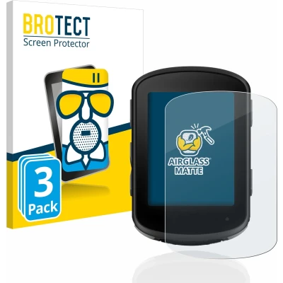Afbeelding van BROTECT Antireflecterende Glas Screen Protector Mat voor Garmin Edge 540 / 840 (3 Stuks) Schermbeschermer [Beschermglas Folie niet Gehard Glas]