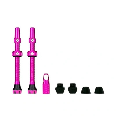 Afbeelding van Muc Off Tubeless Valves, Pink 60mm Dust Caps for Bikes with Valve Core Removal Tool Presta MTB/Road/Gravel