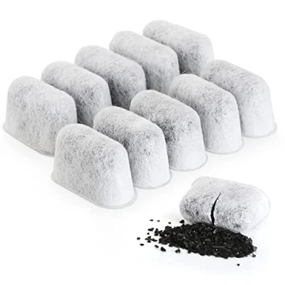 Afbeelding van Actieve koolstoffilters, 12 stuks, koolstoffilters voor BEEM AEG Klarstein Cuisinart en Domo koffiezetapparaten, vervanging waterfilter