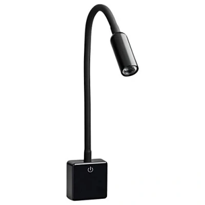 Afbeelding van SEBSON® LED Stopcontact Lamp Dimbaar Wit, Wandlamp met Stekker 4W, Stekkerlamp Zwanenhals Flexibel Neutraal Wit 4000K Leeslamp, Nachtlamp