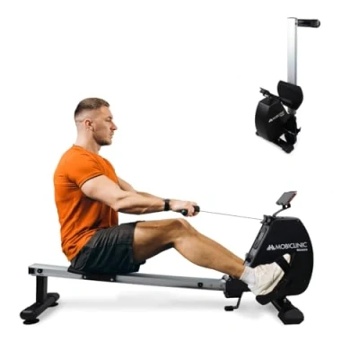 Afbeelding van Mobiclinic RowFit Roeitrainer Roeiapparaat 8 weerstandsniveaus Stil Magnetische weerstand Lcd monitor Mobiele telefoonhouder Tot 120 kg 6 vliegwiel Thuisgym