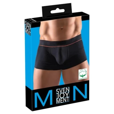 Afbeelding van Svenjoyment Mannen Shorts Trendy met Zijdezachte Banden Zacht Gewoven Elastisch Tailleband Rode Strepen Tight Fit Maat LARGE