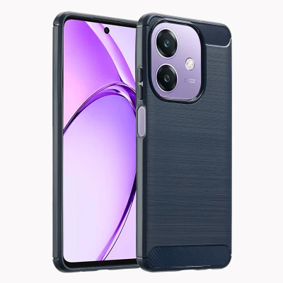 Afbeelding van Oppo A40M Hoesje Siliconen en TPU (zacht) imoshion Softcase/Backcover Donkerblauw Telefoonhoesje