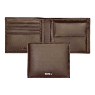 Afbeelding van Portemonnee Classic Smooth, koffie, 17, Klassiek