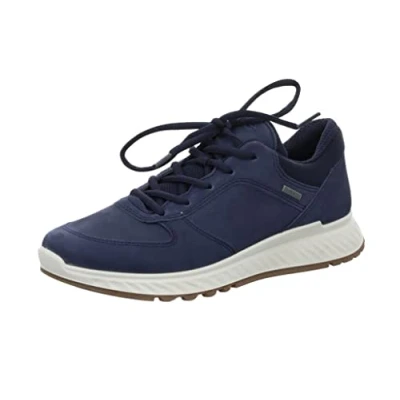 Afbeelding van ECCO Exostride LOW Sneakers laag, Dames, Maat: 36, Blauw Nubukleer