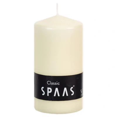 Afbeelding van Spaas Cilinderkaars 60/100 Ø60x100 mm Branders Ivoor Ca. 25 H