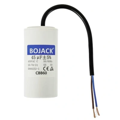 Afbeelding van BOJACK CBB60 450V 45uf condensatorstarter elektromotor, 50/60HZ aanloopcondensator met draad