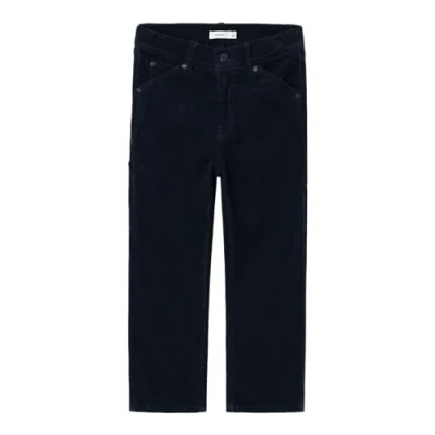 Afbeelding van Name it broek jongens donkerblauw NKMryan cord maat 146