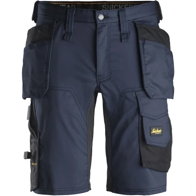 Afbeelding van Allroundwork, Stretch Korte Broek Met Holsterzakken , Donker Blauw Zwart (9504), 048