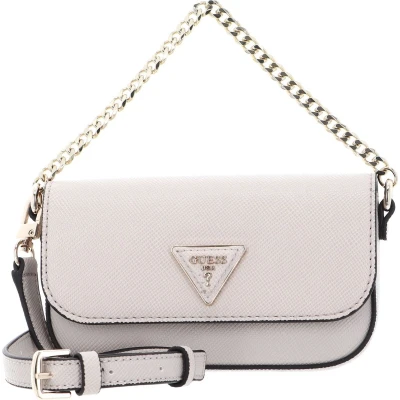 Afbeelding van GUESS Schoudertas Avondtas Brynlee Micro Mini Flap Stone Beige