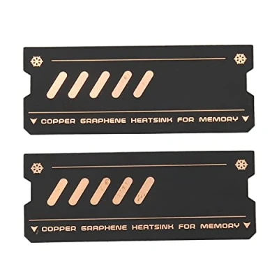 Afbeelding van Geheugen RAM koeler, Graphene Memory Cooling Heatsink, DDR Vest Fin Radiation, Copper Heat Sink voor DDR4 DDR5 Laptopgeheugen