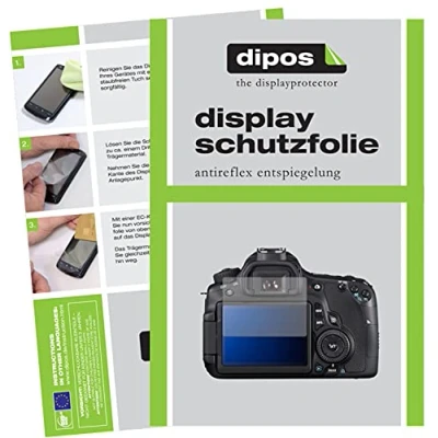 Afbeelding van dipos I 2x Beschermfolie mat geschikt voor Canon EOS 60D Folie screen protector