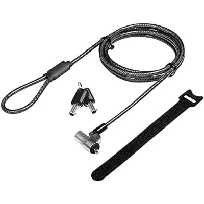 Afbeelding van LogiLink Laptopslot Sleutelslot Incl. 2 sleutels, Kabelbinder voor ordelijke kabelmanagement 15 mm NBS012