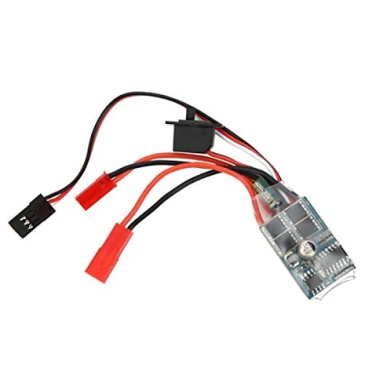 Afbeelding van Keen so Draagbare 30A 4 8V Esc 2 weg RC Geborstelde Motor Snelheidsregelaar Bidirectionele Stroom Controle Borstel voor 1/16 1/18 1/24 Auto Boot (zonder Rem) 18 Ampère