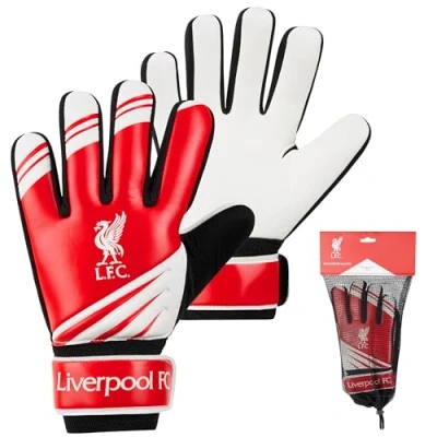Afbeelding van Liverpool F.C. Keepershandschoenen voor kinderen en tieners antislip gevoerde handpalmen maat 5 of 7 cadeaus jongens (maat 5)