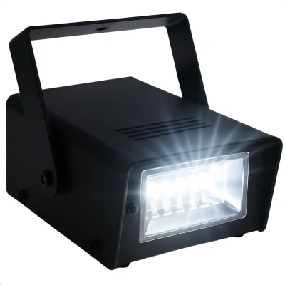 Afbeelding van Cheqo Disco Stroboscoop Mini Flitslicht Discolicht Compacte LED Feestverlichting Voor Thuis &amp; Party Flitser