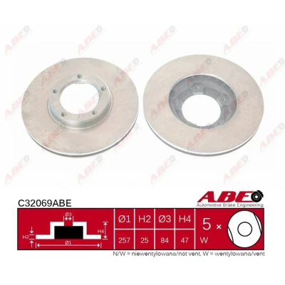 Afbeelding van ABE Remschijven C32069ABE