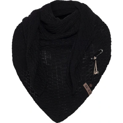 Afbeelding van Knit Factory Jaida Halsdoek, Dames, Maat: One Size, Black