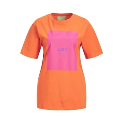 Afbeelding van JJXX Jxamber SS Relaxed Every Square NOOS Tshirt print, Dames, Maat: XS, Puffins bill