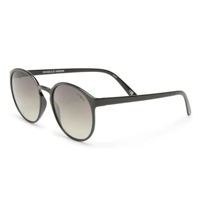 Afbeelding van Le Specs Swizzle Zonnebril voor dames en heren, rond montuur met uv bescherming, Kaki Grad/Zwart, Eén Maat