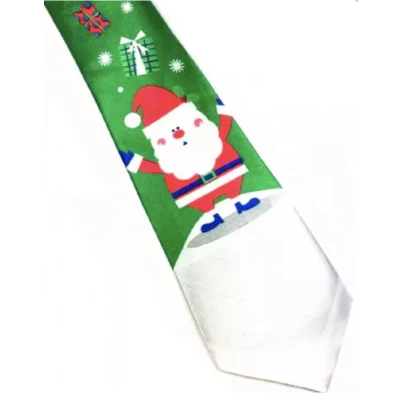 Afbeelding van Stropdas Kerstman Kerst groen Charme Bijoux