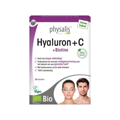 Afbeelding van Physalis Hyaluron + C bio 30 tabletten