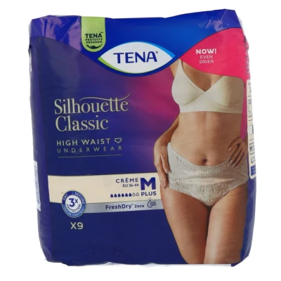Afbeelding van TENA Silhouette Classic Underwear High Waist Blanc Plus M 9 stuks